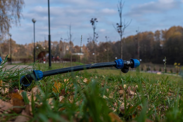 irrigation setup, sprinkler installation, watering automation