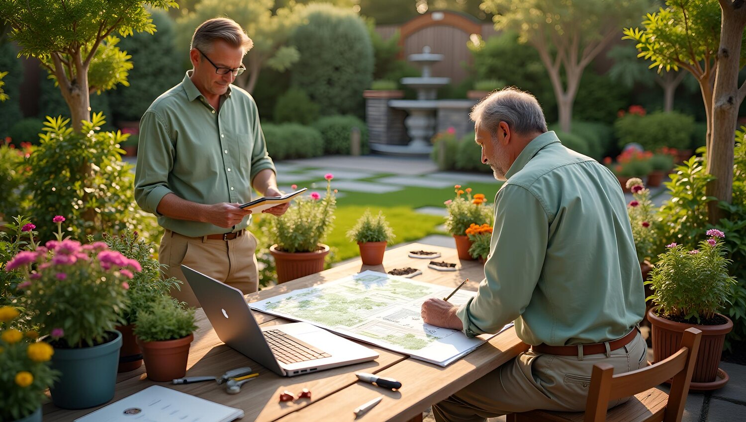 záhradný architekti, profesionálny tím, záhradníctvo, plánovanie záhrady, konzultácia